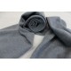 K35 Gorgeous Dark Gray Color 100% Pashmina Knitted Scarf 12" x 60" Made in Nepal